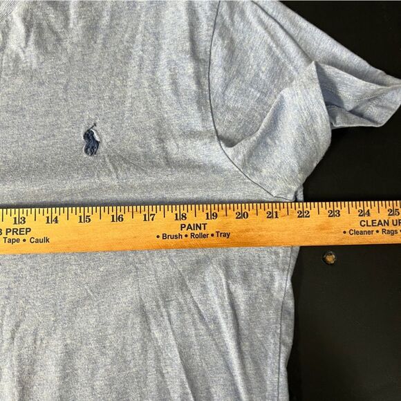 Polo by Ralph Lauren Mens Heather Blue V-Neck Tee 0646 - Picture 10 of 10